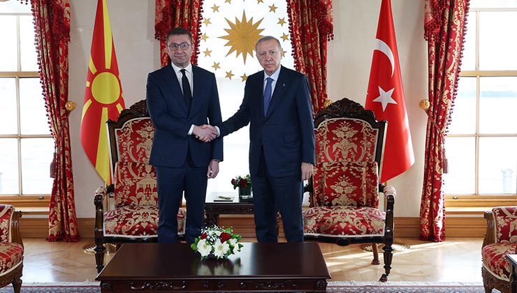 Cumhurbaşkanı Erdoğan, Mickoski ile görüştü