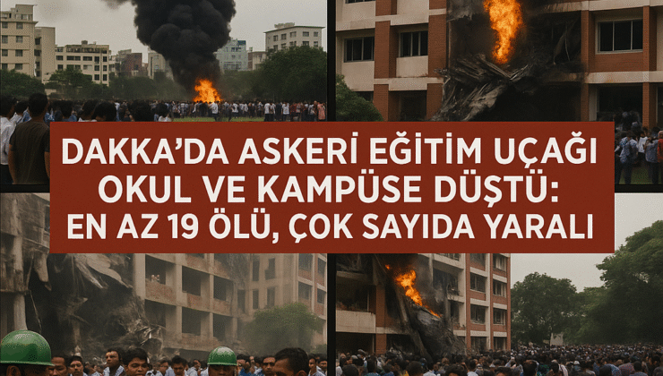 Dakka’da askerî eğitim uçağı okul ve kampüse düştü: En az 19 ölü, çok sayıda yaralı