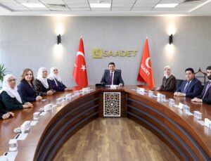 Saadet Partisi Genel Başkanı Mahmut Arıkan, Barış Anneleri ve DEM Parti heyetini kabul etti