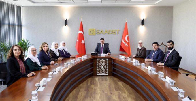 Saadet Partisi Genel Başkanı Mahmut Arıkan, Barış Anneleri ve DEM Parti heyetini kabul etti