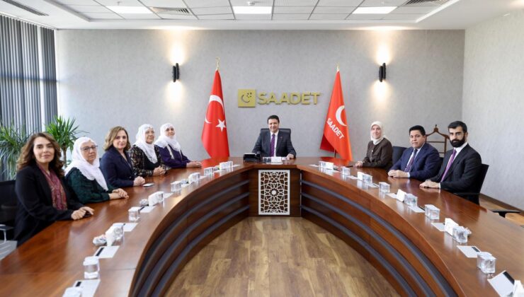 Saadet Partisi Genel Başkanı Mahmut Arıkan, Barış Anneleri ve DEM Parti heyetini kabul etti