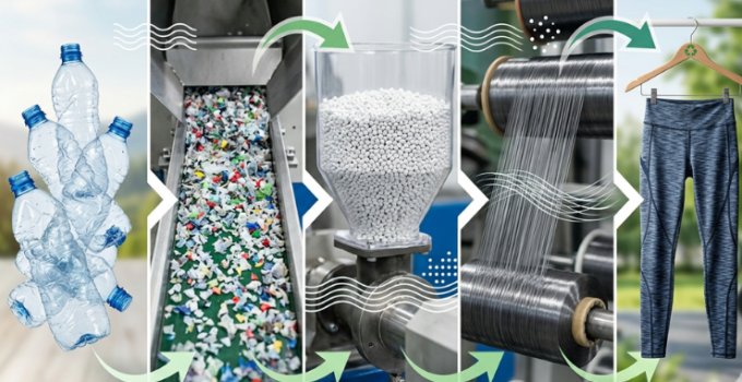 Beş plastik şişeden bir tayt olur mu?