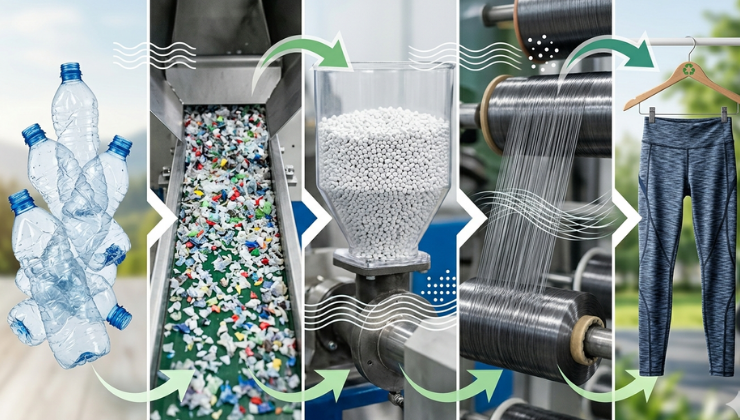 Beş plastik şişeden bir tayt olur mu?